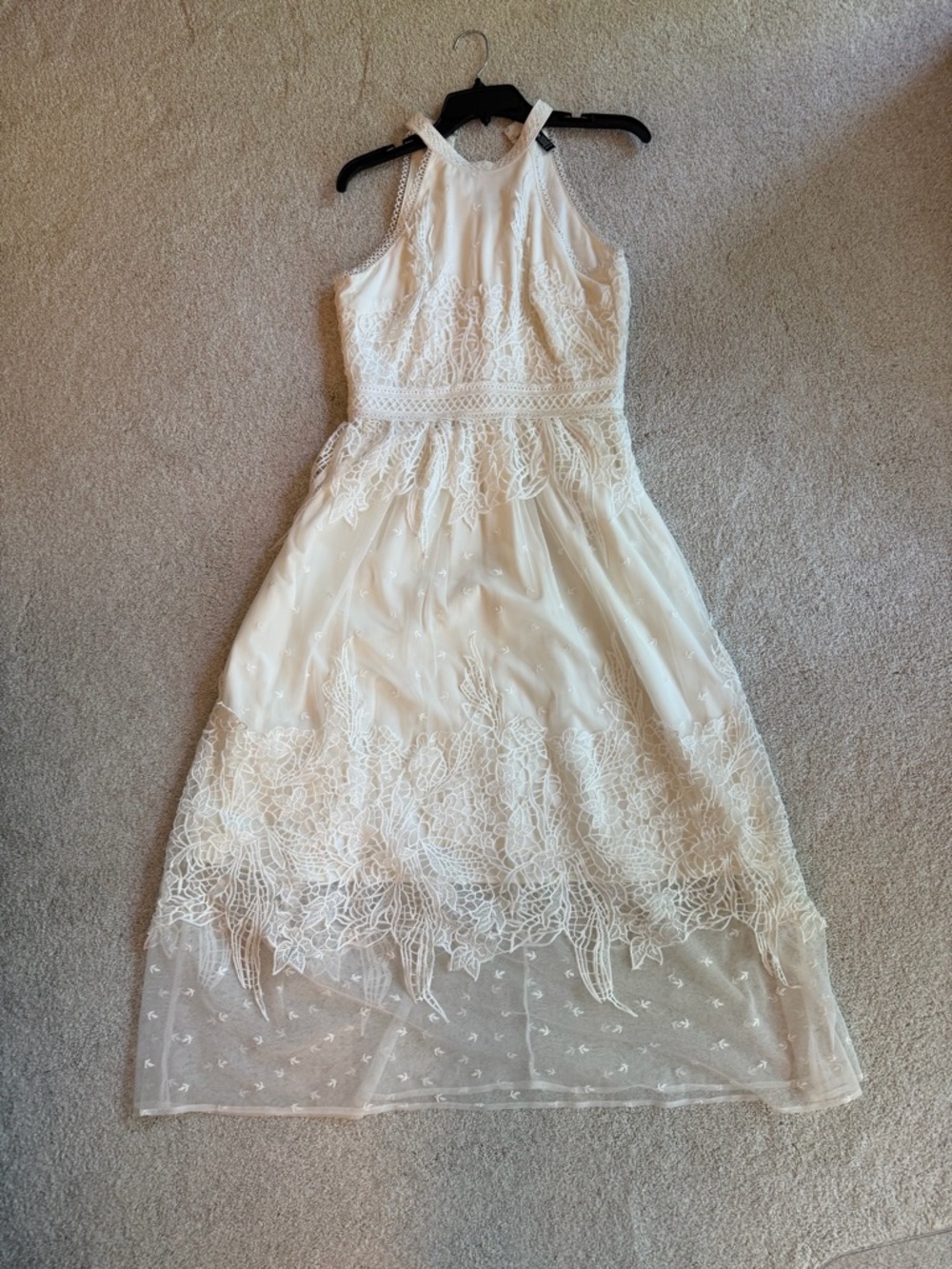 Aqua Lace Maxi Dress